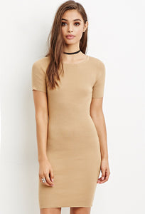 Ribbed Knit Bodycon Dress